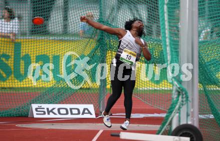 Leichtathletik, Oesterreichische Meisterschaften 2018.  Diskus. Djeneba Toure. Klagenfurt, am 21.7.2018.
Foto: Kuess
---
pressefotos, pressefotografie, kuess, qs, qspictures, sport, bild, bilder, bilddatenbank