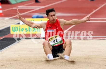 Leichtathletik, Oesterreichische Meisterschaften 2018.   Weitsprung. Federico Kucher. Klagenfurt, am 21.7.2018.
Foto: Kuess
---
pressefotos, pressefotografie, kuess, qs, qspictures, sport, bild, bilder, bilddatenbank