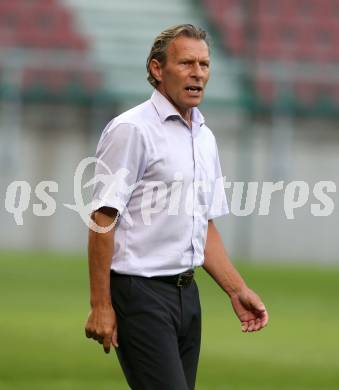 Fussball 2. Liga. SK Austria Klagenfurt gegen SC Austria Lustenau.  Trainer Franz Polanz (Klagenfurt). Klagenfurt, am 27.7.2018.
Foto: Kuess
---
pressefotos, pressefotografie, kuess, qs, qspictures, sport, bild, bilder, bilddatenbank