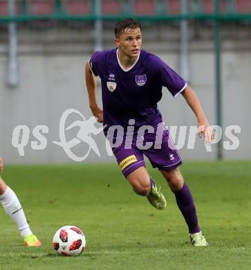Fussball 2. Liga. SK Austria Klagenfurt gegen SC Austria Lustenau.  Benedikt Pichler (Klagenfurt). Klagenfurt, am 27.7.2018.
Foto: Kuess
---
pressefotos, pressefotografie, kuess, qs, qspictures, sport, bild, bilder, bilddatenbank