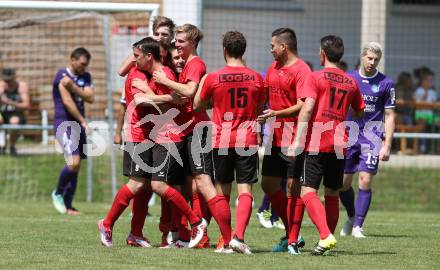 Fussball Unterliga Ost. Gurnitz gegen Eisenkappel. Torjubel (Gurnitz). Gurnitz, am 29.7.2018.
Foto: Kuess
---
pressefotos, pressefotografie, kuess, qs, qspictures, sport, bild, bilder, bilddatenbank