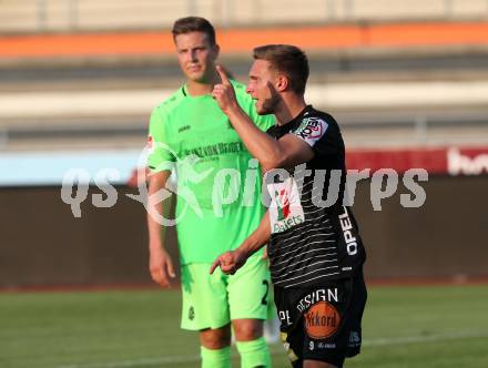 Fussball Testspiel. RZ Pellets WAC gegen Hannover 96.  Torjubel Bernd Gschweidl (WAC). Wolfsberg, am 1.8.2018.
Foto: Kuess
---
pressefotos, pressefotografie, kuess, qs, qspictures, sport, bild, bilder, bilddatenbank