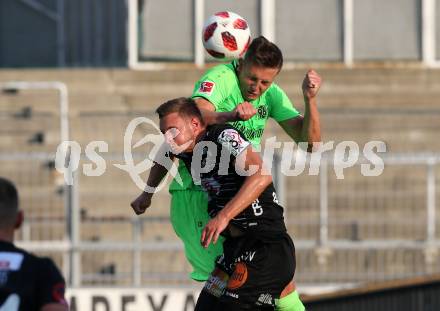 Fussball Testspiel. RZ Pellets WAC gegen Hannover 96. Bernd Gschweidl, (WAC), Kevin Wimmer  (Hannover). Wolfsberg, am 1.8.2018.
Foto: Kuess
---
pressefotos, pressefotografie, kuess, qs, qspictures, sport, bild, bilder, bilddatenbank