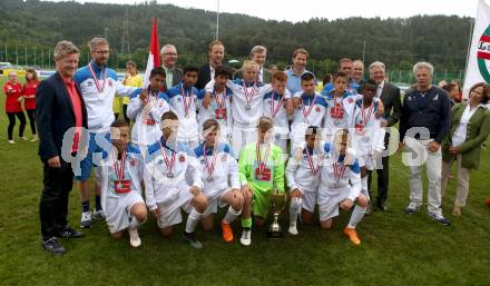 Fussball Schuelerliga. Bundesmeisterschaft. Finale. BG/BRG/SRG Klagenfurt-Lerchenfeld U13 gegen NSMS 10 Wendstattgasse U13.  (Wendstattgasse). Landskron, am 28.6.2018.
Foto: Kuess
---
pressefotos, pressefotografie, kuess, qs, qspictures, sport, bild, bilder, bilddatenbank
