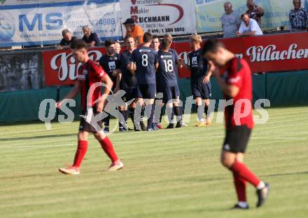 Fussball. Kaerntner Liga. St. Jakob/Rosental gegen Matrei. Torjubel (Matrei). St. Jakob, 4.8.2018.
Foto: Kuess
---
pressefotos, pressefotografie, kuess, qs, qspictures, sport, bild, bilder, bilddatenbank