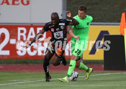 Fussball Testspiel. RZ Pellets WAC gegen Hannover 96. Dever Orgill,  (WAC),  Kevin Wimmer (Hannover). Wolfsberg, am 1.8.2018.
Foto: Kuess
---
pressefotos, pressefotografie, kuess, qs, qspictures, sport, bild, bilder, bilddatenbank