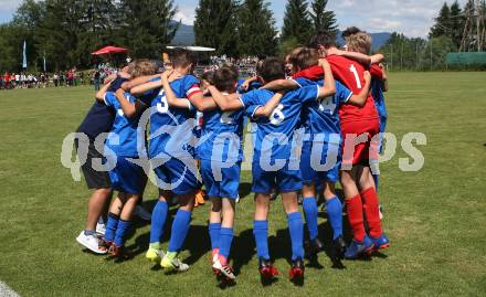 Schuelerliga Semifinale. BG/BRG/SRG Klagenfurt - Lerchenfeld gegen BRG Steyr.  Jubel (Lerchenfeld). Finkenstein, am 26.6.2018.
Foto: Kuess
---
pressefotos, pressefotografie, kuess, qs, qspictures, sport, bild, bilder, bilddatenbank