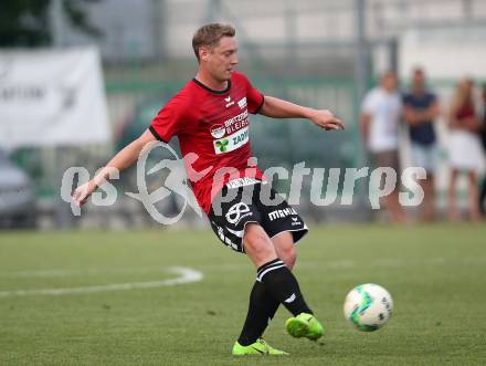 Fussball. Kaerntner Liga. SAK gegen St. Michael/Bleiburg.  Christopher Hober (St. Michael). Klagenfurt, 3.8.2018.
Foto: Kuess
---
pressefotos, pressefotografie, kuess, qs, qspictures, sport, bild, bilder, bilddatenbank