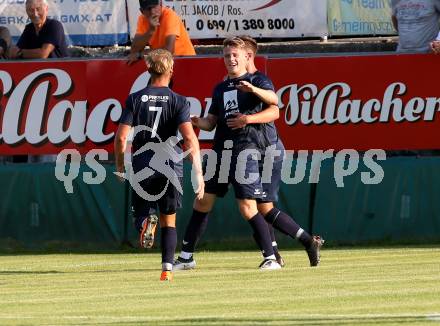 Fussball. Kaerntner Liga. St. Jakob/Rosental gegen Matrei. Torjubel  Mario Kleinlercher (Matrei). St. Jakob, 4.8.2018.
Foto: Kuess
---
pressefotos, pressefotografie, kuess, qs, qspictures, sport, bild, bilder, bilddatenbank