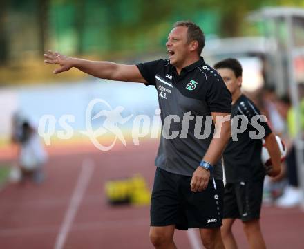 Fussball Testspiel. RZ Pellets WAC gegen Hannover 96.  Trainer Andre Breitenteiter (Hannover). Wolfsberg, am 1.8.2018.
Foto: Kuess
---
pressefotos, pressefotografie, kuess, qs, qspictures, sport, bild, bilder, bilddatenbank