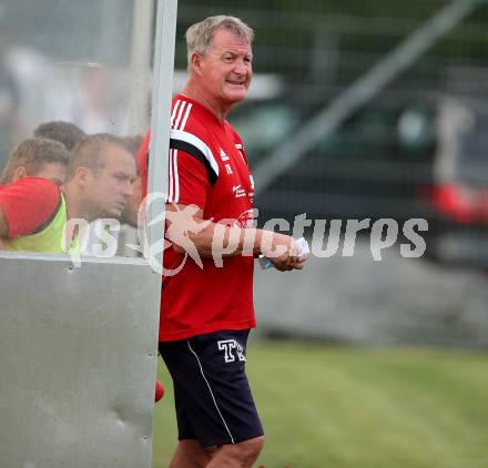 Fussball. Kaerntner Liga. SAK gegen St. Michael/Bleiburg.  Trainer Peter Kienleitner (St. Michael). Klagenfurt, 3.8.2018.
Foto: Kuess
---
pressefotos, pressefotografie, kuess, qs, qspictures, sport, bild, bilder, bilddatenbank