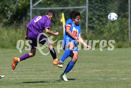 Schuelerliga Semifinale. BG/BRG/SRG Klagenfurt - Lerchenfeld gegen BRG Steyr.  Daniel Genser (Lerchenfeld), Julian Tischler (Steyr). Finkenstein, am 26.6.2018.
Foto: Kuess
---
pressefotos, pressefotografie, kuess, qs, qspictures, sport, bild, bilder, bilddatenbank