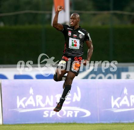 Fussball Testspiel. RZ Pellets WAC gegen Hannover 96. Torjubel Dever Orgill (WAC). Wolfsberg, am 1.8.2018.
Foto: Kuess
---
pressefotos, pressefotografie, kuess, qs, qspictures, sport, bild, bilder, bilddatenbank