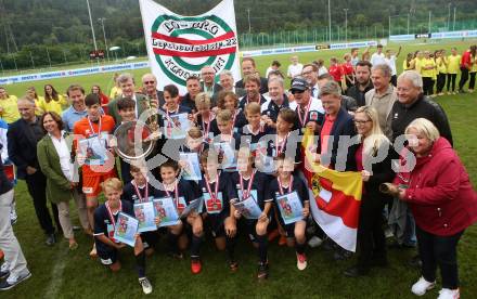 Fussball Schuelerliga. Bundesmeisterschaft. Finale. BG/BRG/SRG Klagenfurt-Lerchenfeld U13 gegen NSMS 10 Wendstattgasse U13. Jubel Lerchenfeld. Landskron, am 28.6.2018.
Foto: Kuess
---
pressefotos, pressefotografie, kuess, qs, qspictures, sport, bild, bilder, bilddatenbank