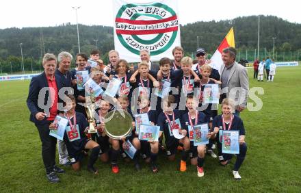Fussball Schuelerliga. Bundesmeisterschaft. Finale. BG/BRG/SRG Klagenfurt-Lerchenfeld U13 gegen NSMS 10 Wendstattgasse U13. Jubel Lerchenfeld. Landskron, am 28.6.2018.
Foto: Kuess
---
pressefotos, pressefotografie, kuess, qs, qspictures, sport, bild, bilder, bilddatenbank
