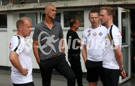Fussball tipico Bundesliga. RZ Pellets WAC gegen FK Austria Wien.  Roman Stary, Thomas Letsch, Robert Ibertsberger. Wolfsberg, am 5.8.2018.
Foto: Kuess

---
pressefotos, pressefotografie, kuess, qs, qspictures, sport, bild, bilder, bilddatenbank