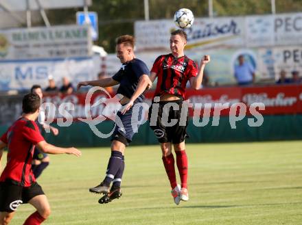 Fussball. Kaerntner Liga. St. Jakob/Rosental gegen Matrei. Alexander Stroj (St. Jakob), Oliver Josef Steiner (Matrei). St. Jakob, 4.8.2018.
Foto: Kuess
---
pressefotos, pressefotografie, kuess, qs, qspictures, sport, bild, bilder, bilddatenbank