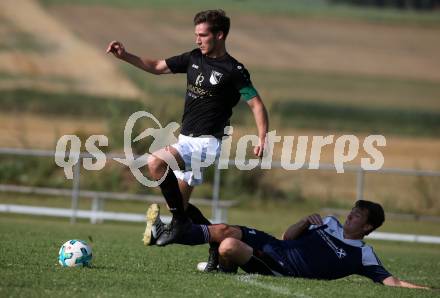 Fussball 1. KLasse C. Kappel gegen Feistritz/Rosental. Kristof Pipam,  (Kappel), Dominik Klaus Rottmann (Feistritz). Kappel, am 4.8.2018.
Foto: Kuess
---
pressefotos, pressefotografie, kuess, qs, qspictures, sport, bild, bilder, bilddatenbank