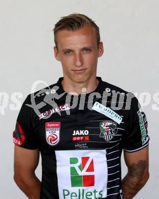 Fussball Bundesliga. WAC.  Mannschaftsfototermin, Portrait.   Marcel Ritzmaier. Wolfsberg, am 31.7.2018.
Foto: Kuess
---
pressefotos, pressefotografie, kuess, qs, qspictures, sport, bild, bilder, bilddatenbank