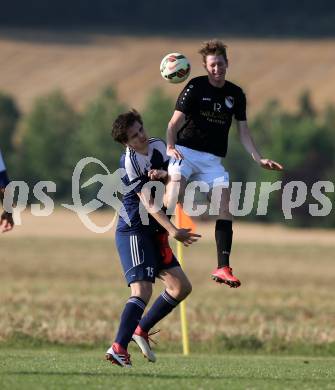 Fussball 1. KLasse C. Kappel gegen Feistritz/Rosental. Georg Steiner,  (Kappel), Markus Sebastian Moser (Feistritz). Kappel, am 4.8.2018.
Foto: Kuess
---
pressefotos, pressefotografie, kuess, qs, qspictures, sport, bild, bilder, bilddatenbank