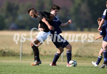 Fussball 1. KLasse C. Kappel gegen Feistritz/Rosental. Georg Steiner,  (Kappel), Sead Sabotic (Feistritz). Kappel, am 4.8.2018.
Foto: Kuess
---
pressefotos, pressefotografie, kuess, qs, qspictures, sport, bild, bilder, bilddatenbank