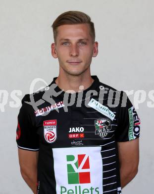 Fussball Bundesliga. WAC.  Mannschaftsfototermin, Portrait.   Marc Andre Schmerboeck. Wolfsberg, am 31.7.2018.
Foto: Kuess
---
pressefotos, pressefotografie, kuess, qs, qspictures, sport, bild, bilder, bilddatenbank