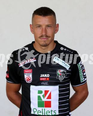 Fussball Bundesliga. WAC.  Mannschaftsfototermin, Portrait.   Christopher Wernitznig. Wolfsberg, am 31.7.2018.
Foto: Kuess
---
pressefotos, pressefotografie, kuess, qs, qspictures, sport, bild, bilder, bilddatenbank