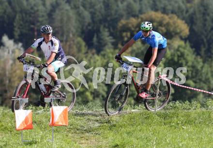 Mountainbike Orientierugslauf. Oesterreichische Meisterschaft. Austrian Championsship. Langdistanz.   Georg Koffler (rechts). Maria Gail, am 28.7.2018.
Foto: Kuess
---
pressefotos, pressefotografie, kuess, qs, qspictures, sport, bild, bilder, bilddatenbank