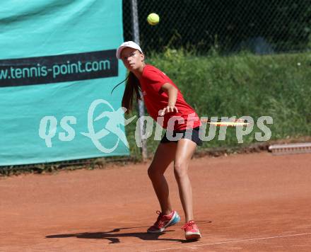 Tennis. Alpe Adria Kids Tour. Kaernten vs. Slowenien.   Lisa Marie Fellner. Klagenfurt, 4.8.2018.
Foto: Kuess
---
pressefotos, pressefotografie, kuess, qs, qspictures, sport, bild, bilder, bilddatenbank