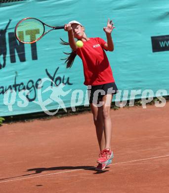 Tennis. Alpe Adria Kids Tour. Kaernten vs. Slowenien.   Lisa Marie Fellner. Klagenfurt, 4.8.2018.
Foto: Kuess
---
pressefotos, pressefotografie, kuess, qs, qspictures, sport, bild, bilder, bilddatenbank
