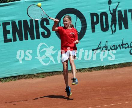 Tennis. Alpe Adria Kids Tour. Kaernten vs. Slowenien.  Lena Moertl. Klagenfurt, 4.8.2018.
Foto: Kuess
---
pressefotos, pressefotografie, kuess, qs, qspictures, sport, bild, bilder, bilddatenbank