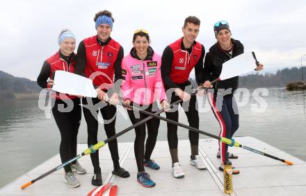 Rudern. Anna Berger, Gabriel Hohensasser, Magdalena Lobnig, Maximilian Kohlmayer, Katharina Lobnig. Voelkermarkt, am 29.3.2018.
Foto: Kuess
---
pressefotos, pressefotografie, kuess, qs, qspictures, sport, bild, bilder, bilddatenbank