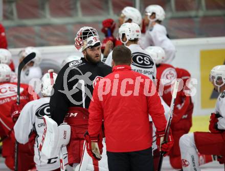 Eishockey Bundesliga. EC KAC. Training.  David Madlener. Klagenfurt, 6.8.2018.
Foto: Kuess
---
pressefotos, pressefotografie, kuess, qs, qspictures, sport, bild, bilder, bilddatenbank