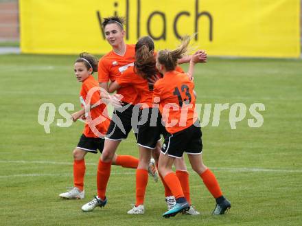 Fussball Schuelerliga. Finale. FSSZ Spittal an der Drau gegen BG/BRG/SRG Klagenfurt-Lerchenfeld. Torjubel Jonas Huber (Spittal). Landskron, am 29.5.2018.
Foto: Kuess
---
pressefotos, pressefotografie, kuess, qs, qspictures, sport, bild, bilder, bilddatenbank