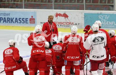 Eishockey Bundesliga. EC KAC. Training. Trainer Petri Matikainen. Klagenfurt, 6.8.2018.
Foto: Kuess
---
pressefotos, pressefotografie, kuess, qs, qspictures, sport, bild, bilder, bilddatenbank