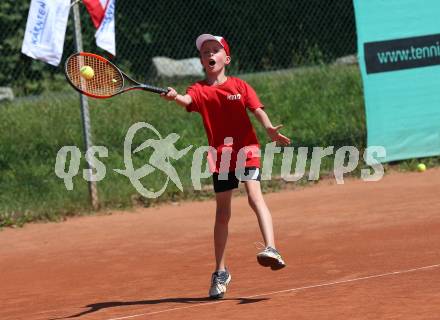 Tennis. Alpe Adria Kids Tour. Kaernten vs. Slowenien.   Paul Lukas Puaschitz. Klagenfurt, 4.8.2018.
Foto: Kuess
---
pressefotos, pressefotografie, kuess, qs, qspictures, sport, bild, bilder, bilddatenbank