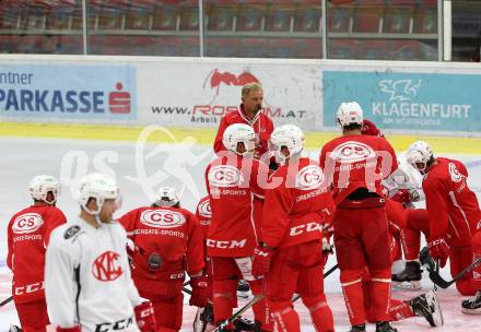 Eishockey Bundesliga. EC KAC. Training. Trainer Petri Matikainen. Klagenfurt, 6.8.2018.
Foto: Kuess
---
pressefotos, pressefotografie, kuess, qs, qspictures, sport, bild, bilder, bilddatenbank