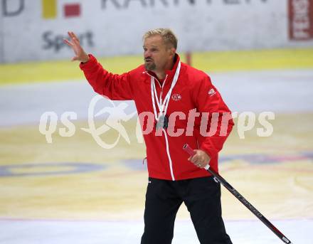 Eishockey Bundesliga. EC KAC. Training. Trainer Petri Matikainen. Klagenfurt, 6.8.2018.
Foto: Kuess
---
pressefotos, pressefotografie, kuess, qs, qspictures, sport, bild, bilder, bilddatenbank