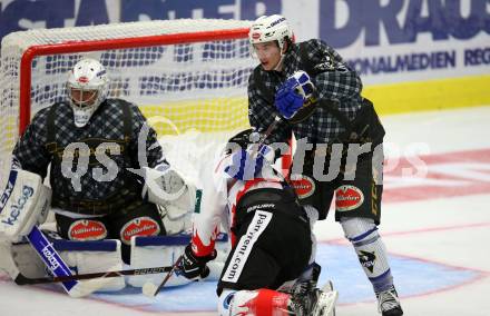 Eishockey Testspiel. EC VSV gegen EC Bad Nauheim. Dan Bakala, Thomas Winkler  (VSV). Villach, am 17.8.2018.
Foto: Kuess 


---
pressefotos, pressefotografie, kuess, qs, qspictures, sport, bild, bilder, bilddatenbank