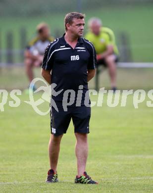 Fussball. Kaerntner Liga. Lind gegen Woelfnitz. Trainer Michael Geyer  (Woelfnitz). Lind, 18.8.2018.
Foto: Kuess
---
pressefotos, pressefotografie, kuess, qs, qspictures, sport, bild, bilder, bilddatenbank