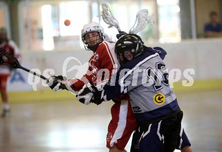 Lacrosse. KAC gegen Vienna Monarchs Lacrosse. Bernhard Jordan (KAC), Daniel Pucher (Vienna). Klagenfurt, am 12.8.2018.
Foto: Kuess
---
pressefotos, pressefotografie, kuess, qs, qspictures, sport, bild, bilder, bilddatenbank