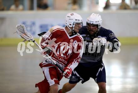 Lacrosse. KAC gegen Vienna Monarchs Lacrosse. Thomas Anderlik (KAC), Adrian Balasch (Vienna). Klagenfurt, am 12.8.2018.
Foto: Kuess
---
pressefotos, pressefotografie, kuess, qs, qspictures, sport, bild, bilder, bilddatenbank