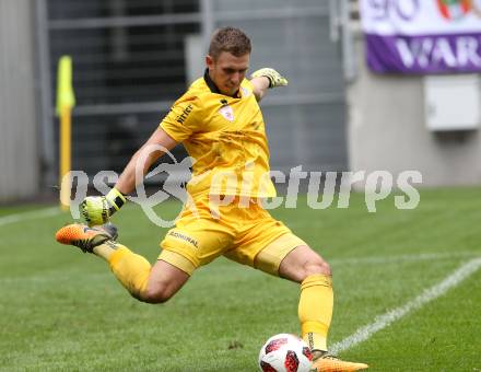 Fussball 2. Liga. SK Austria Klagenfurt gegen Young Violets Austria Wien. Christoph Nicht (Klagenfurt). Klagenfurt, am 2.9.2018.
Foto: Kuess
---
pressefotos, pressefotografie, kuess, qs, qspictures, sport, bild, bilder, bilddatenbank