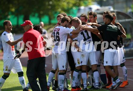 Fussball tipico Bundesliga. RZ Pellets WAC gegen FC Wacker Innsbruck.  Torjubel Martin Harrer (Innsbruck). Wolfsberg, am 16.9.2018.
Foto: Kuess

---
pressefotos, pressefotografie, kuess, qs, qspictures, sport, bild, bilder, bilddatenbank