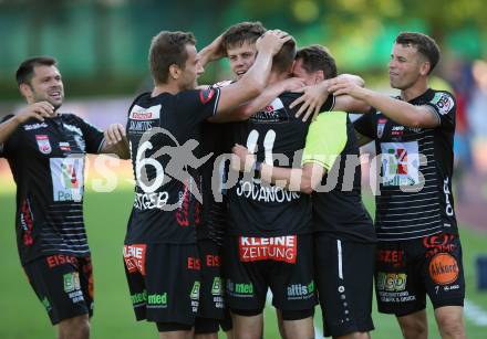 Fussball tipico Bundesliga. RZ Pellets WAC gegen FC Wacker Innsbruck.  Torjubel Sasa Jovanovic (WAC). Wolfsberg, am 16.9.2018.
Foto: Kuess

---
pressefotos, pressefotografie, kuess, qs, qspictures, sport, bild, bilder, bilddatenbank