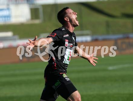 Fussball tipico Bundesliga. RZ Pellets WAC gegen FC Wacker Innsbruck.  Torjubel Sasa Jovanovic (WAC). Wolfsberg, am 16.9.2018.
Foto: Kuess

---
pressefotos, pressefotografie, kuess, qs, qspictures, sport, bild, bilder, bilddatenbank