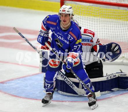 EBEL. Eishockey Bundesliga. EC VSV gegen KHL Medvescak Zagreb. 	Kromp Christof (VSV). Villach, am 1.9.2018.
Foto: Kuess 


---
pressefotos, pressefotografie, kuess, qs, qspictures, sport, bild, bilder, bilddatenbank