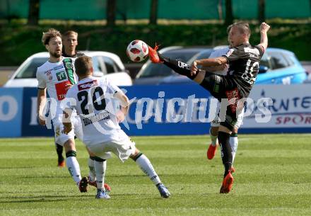 Fussball tipico Bundesliga. RZ Pellets WAC gegen FC Wacker Innsbruck.  Michael Liendl,  (WAC), Dominik Baumgartner (Innsbruck). Wolfsberg, am 16.9.2018.
Foto: Kuess

---
pressefotos, pressefotografie, kuess, qs, qspictures, sport, bild, bilder, bilddatenbank