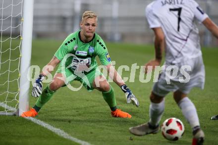 Fussball 2. Liga. SK Austria Klagenfurt gegen SC Wiener Neustadt. Domenik Schierl   (Wiener Neustadt). Klagenfurt, am 23.9.2018.
Foto: Kuess
---
pressefotos, pressefotografie, kuess, qs, qspictures, sport, bild, bilder, bilddatenbank