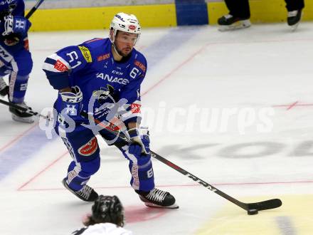 EBEL. Eishockey Bundesliga. EC VSV gegen DEC Dornbirn Bulldogs. Patrick Spannring (VSV). Villach, am 23.9.2018.
Foto: Kuess 


---
pressefotos, pressefotografie, kuess, qs, qspictures, sport, bild, bilder, bilddatenbank